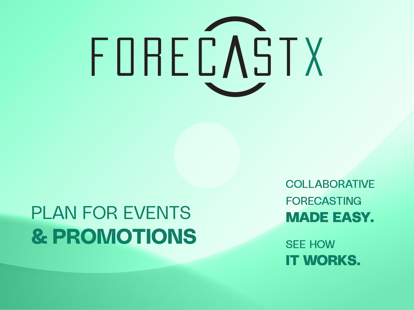 Plan for Events & Promotions
